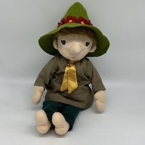 RARE Moomin Snufkin Plush Martinex Teddix TOVE 100 Tove Jannson Red Flower 14"